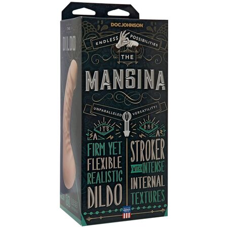 Мастурбатор с фаллоимитатором The Mangina - 24 см.